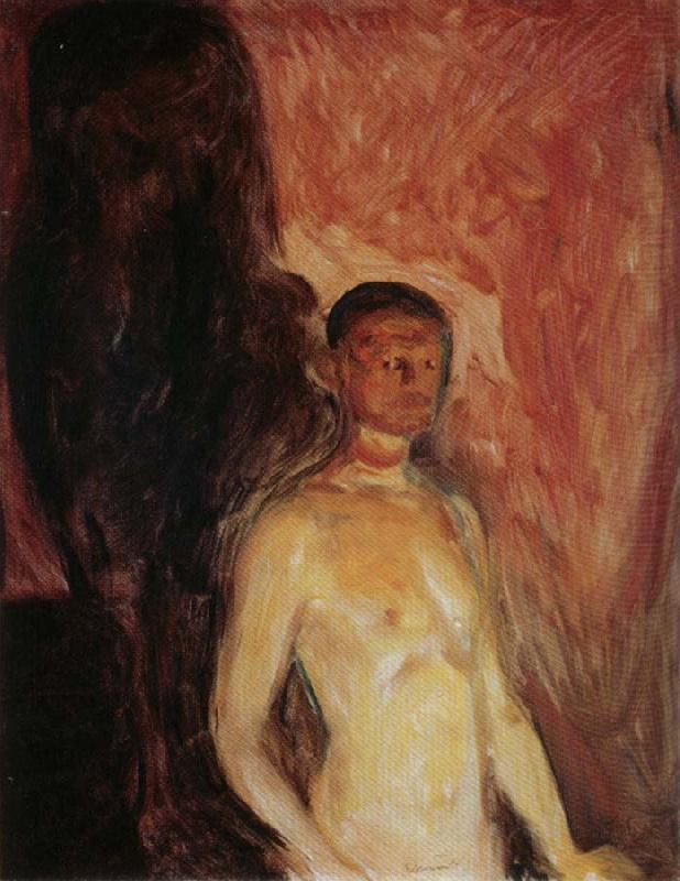 Self Portrait in Hell, Edvard Munch